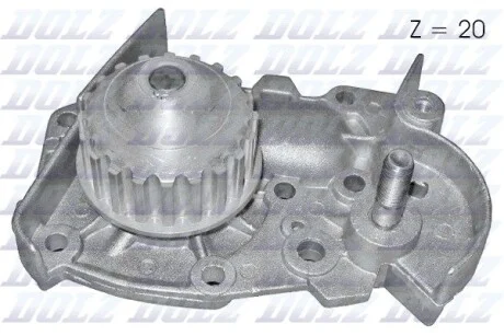 Водяний насос помпа RENAULT 19 (B/C53_) 19 Mk II седан (L53_) CLIO I (B / C57_, 5 / 357_) EXTRA (F40_, G40_) DOLZ R124 (фото 1)