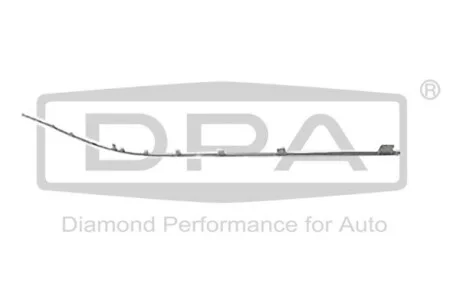Молдинг заднього бампера хром Q7 2011-2015 центральный DPA 88071875202