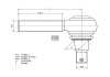 Наконечник рульової тяги, M28*1.5/M20*1.5 DT 4.62097 (фото 1)