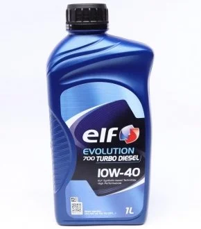 Моторне мастило півсинтетика Elf Evolution 700 Turbo Diesel 10W40 1L (ACEA: A3/B4 API: SL/CF VW 501.01/505.00 RENAULT Diesel without DPF MB-Approval 229.1) ELF 214126