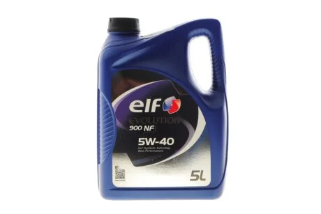 Моторна олива Elf Evolution 900 NF 5W40 / 5л. / (ACEA A3/B4, API SN/CF, VW 502.00/505.00) ELF 216651