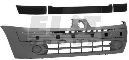 Бампер передний грунт.(с молдингом, с накладками) 7/01- ELIT 6032 902 (фото 1)