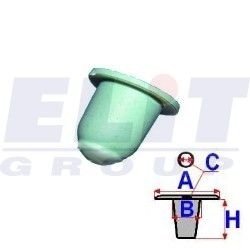 Втулка боковых молдингов (к-т:10 шт) размер:A = 12,8mm/B = 8,8mm/C = 8,5mm/H = 12,2mm ELIT R 71103