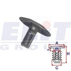 Кліпса ущільнювача (к-т:25 шт) rozm:A= 16,9mm/B= 4mm/C= 4mm/d= 3,9mm/H= 11,3mm ELIT R C10088