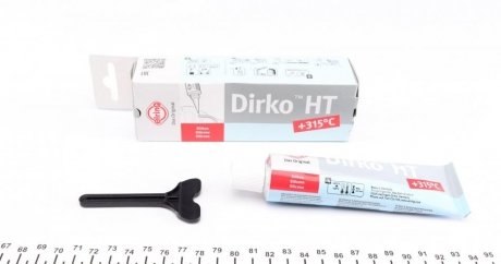Герметик Dirko силиконовый 70 мл серый -60С / + 300С ELRING 036164