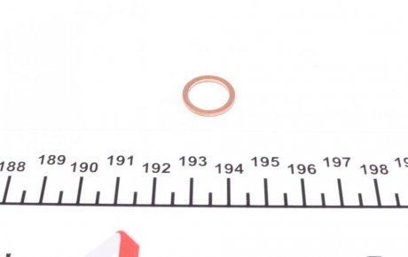 Уплотнительное кольцо пробки поддона MB / FIAT / CHRYSLER / OPEL 12 X 16 X 1,5 / CU A ELRING 110604 (фото 1)