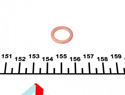 Уплотнительное кольцо пробки поддона VAG 12 X 17 X 1,5 DIN 7603 / CU A ELRING 110906 (фото 1)