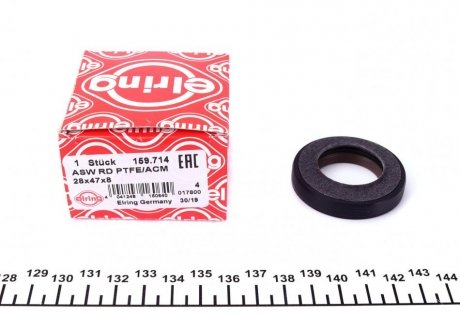 Уплотняющее кольцо, распределительный вал 28x47x8 ASW RD PTFE/ACM ELRING 159.714 (фото 1)