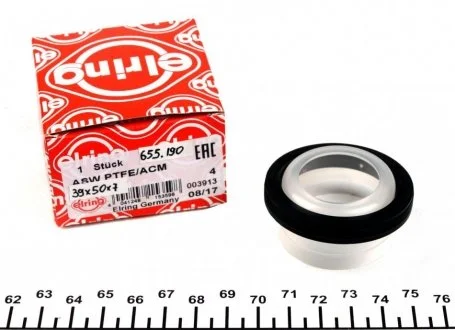 Сальник двигателя N PSA EW10A (RFH/RFJ)/EW7A(6FY) 39X50X7 /AW PTFE/A ELRING 655.190