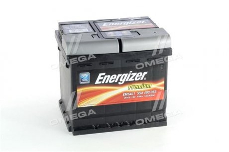 Аккумулятор 54Ah-12v Prem.(207х175х190), R,EN530 Energizer 554 400 053 (фото 1)