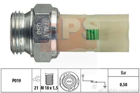 Датчик давления масла R 1,7 / 1,9D / TD EPS 1.800.075 (фото 1)