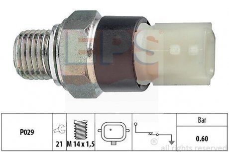 Датчик тиску мастила Nissan Primastar / Opel Movano 2.5CDTi 03- EPS 1.800.178 (фото 1)
