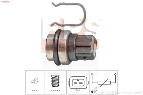 Датчик температуры воды VW Golf II, Passat 1.0 / 1.3 / 1.6TD / 1.8 88- EPS 1.830.086