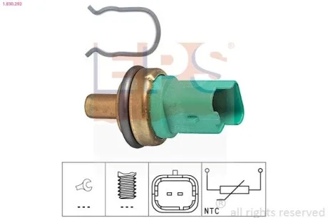 Датчик температуры Citroen Berlingo, C3, C4 // Fiat Scudo // Ford Focus II // Peugeot 307, 308 1.4-2.2Hdi 11.01- EPS 1.830.292