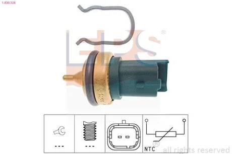 Датчик температуры охол.ридины Citroen Berlingo 1.6 08- / Peugeot 206/207/308 1.4-1.6 07- EPS 1.830.328