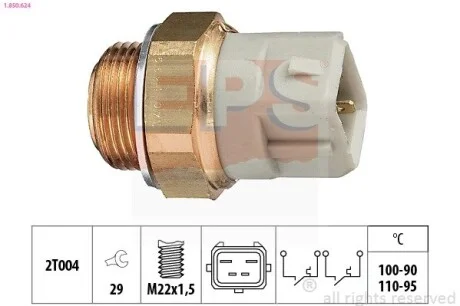 Переключатель вентил. 2-Х сокр. Ford CVH 90 100-90 ° C, 110-95 ° C EPS 1.850.624