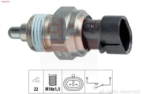 Датчик заднего хода Opel Signum 03-, Vectra C 02- 1.9-3.2 / Saab 9-3 (YS3F) 2.0-2.2 02- EPS 1.860.254