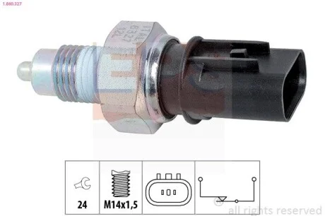 Фото 1 - датчик заднього ходу Hyundai i20, i30, ix35 /Kia Rio, Ceed, Venga 07- EPS 1.860.327 Датчик заднього ходу Hyundai i20, i30, ix35 /Kia Rio, Ceed, Venga 07- EPS 1.860.327 (фото 1)