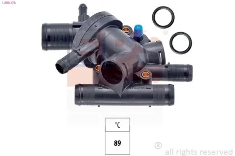 Фото 1 - термостат в корпусе Renault Kangoo 1.9D EPS 1.880.178 Термостат в корпусе Renault Kangoo 1.9D EPS 1.880.178 (фото 1)
