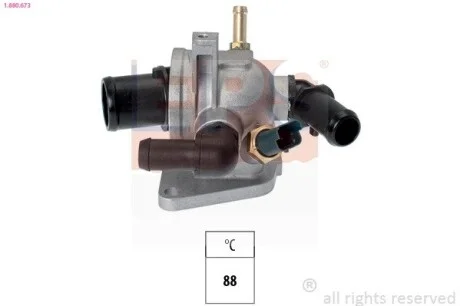 Термостат с датчиком Fiat Doblo / Opel Astra H / Corsa D 1.3JTD / CDTI 08.05- EPS 1.880.673 (фото 1)