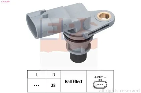 Датчик положения коленвала Fiat Doblo 1.3D / JTD 06.03- Opel 1.3CDTI 06.03- EPS 1.953.380