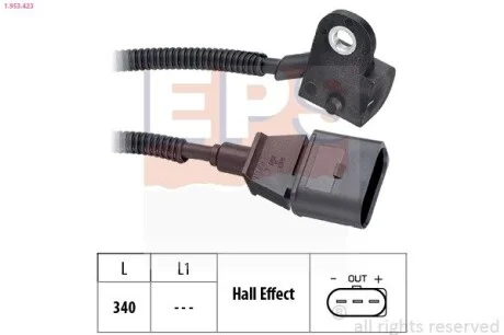 Датчик положения распредвала Audi / Seat / Skoda 1.4 TDI / 1.9TDI EPS 1.953.423