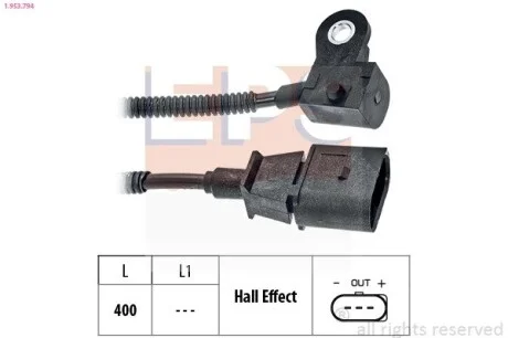 Фото 1 - датчик положения р/вала VW Amarok 2.0TDI 10-/Crafter 2.0TDI 11-16 EPS 1.953.794 Датчик положения р/вала VW Amarok 2.0TDI 10-/Crafter 2.0TDI 11-16 EPS 1.953.794 (фото 1)