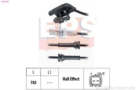 Датчик ABS EPS 1960031 (фото 1)