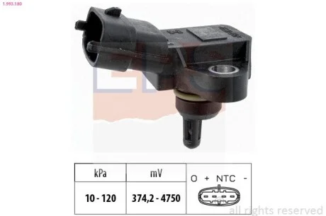Датчик вакуума Hyundai IX35, Sonata V Kia Magentis, Optima, Sportage 2.0 01.08- EPS 1.993.180