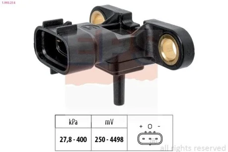 Датчик давления воздуха в впускном коллекторе Toyota Avensis / Corolla / Land Cruiser / Rav4 EPS 1.993.214