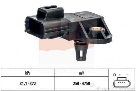 Датчик давления воздуха в впускном коллекторе Volvo S60 / S80 / V60 / XC60 / XC70 EPS 1.993.250