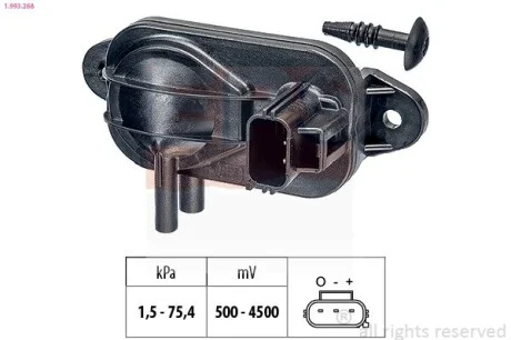 Датчик давления Ford C-Max / Focus / Mondeo, Landrover Freelander, Mazda 3, Volvo S60 / V70 / XC90 EPS 1.993.268