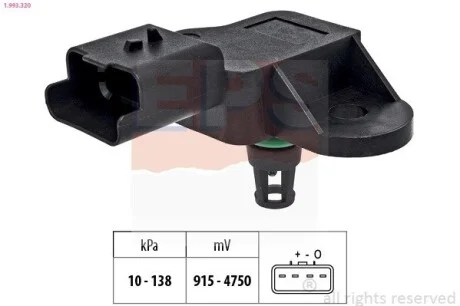 Датчик давления воздуха Toyota Auris / Land Cruiser / Prius / Yaris 09- EPS 1.993.320