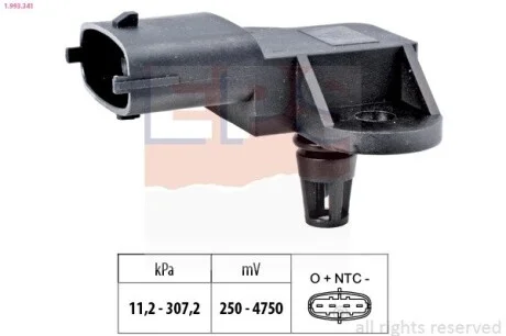 Датчик давления воздуха Fiat Doblo / Punto 11- EPS 1.993.341