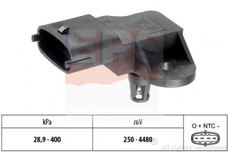 Датчик давления выпускных газов Volvo S60 / S80 / V40 / V60 2.0 13- EPS 1.993.357 (фото 1)