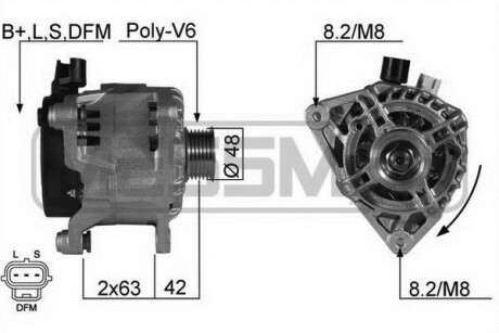 Генератор FORD ERA 210196A