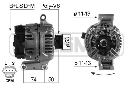 Генератор FORD ERA 210443A