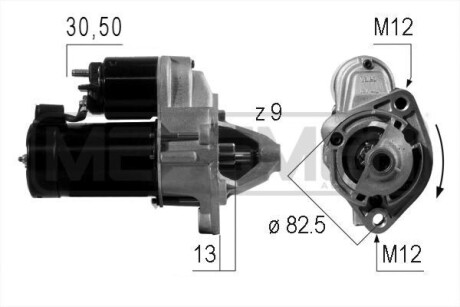 Стартер SKODA,AUDI,VW ERA 220004A