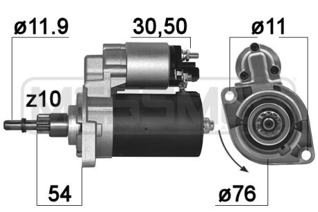 Стартер VW,AUDI,FORD,SKODA,SEAT ERA 220030A