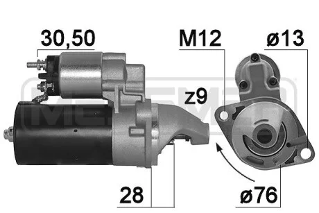 Стартер VW,AUDI ERA 220133A