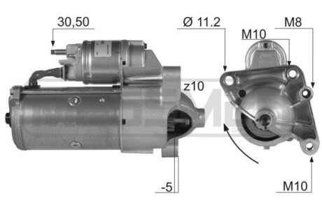 Стартер NISSAN,RENAULT,OPEL ERA 220136A