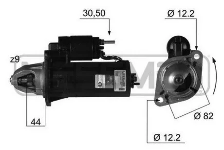 Стартер VW ERA 220355A (фото 1)