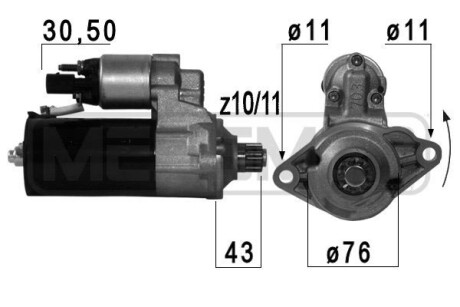 Стартер SKODA,SEAT,AUDI,VW ERA 220698A