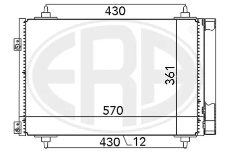 Радиатор ERA 667013