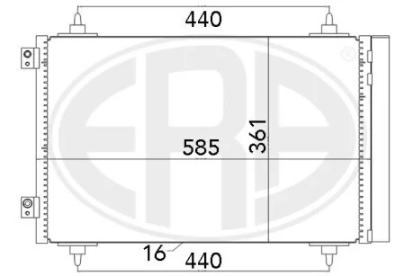Радиатор ERA 667016