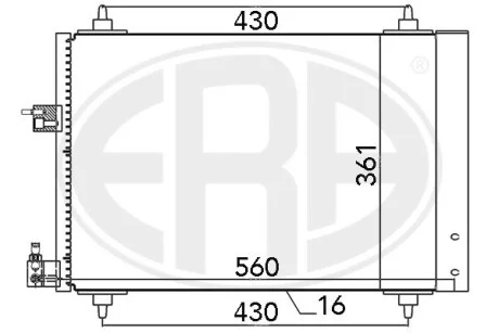 Радиатор ERA 667039
