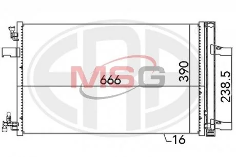 Радиатор ERA 667053