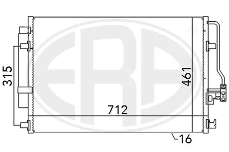 Радіатор ERA 667110
