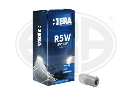 Автомобільна лампа R5W 12V 5W BA15s ERA E015SD-10C