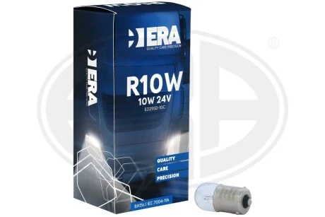 Автомобільна лампа R10W 24V 10W BA15s T16 ERA E029SD-10C